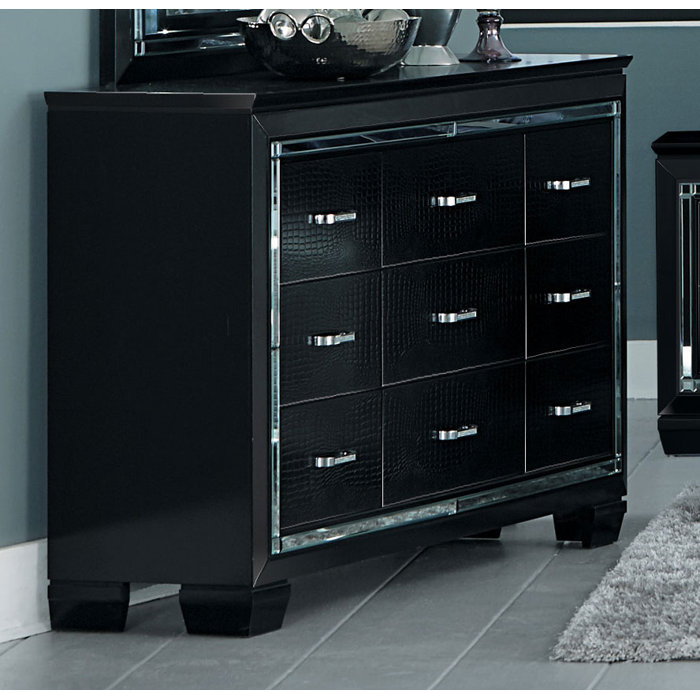 Canora Grey Mindy Traditional 9 Drawer Double Dresser Wayfair
