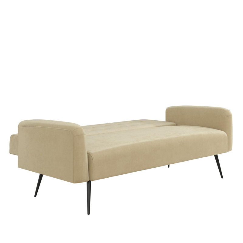 Novogratz Stevie Tufted Back Convertible Sofa Reviews Wayfair Novogratz Stevie Tufted Back