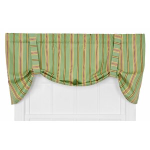 Englewood Medium Scale Stripe Tie-Up Curtain Valance