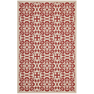 5 X 8 Area Rugs You Ll Love Wayfair Herzberg Vintage Fl Red Beige Indoor Outdoor Area Rug