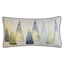 silver christmas pillows