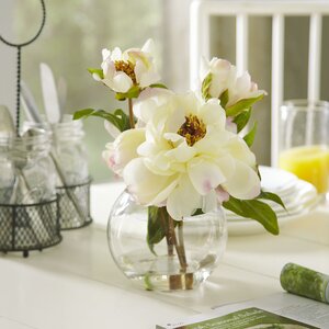 Faux White Peony Bloom