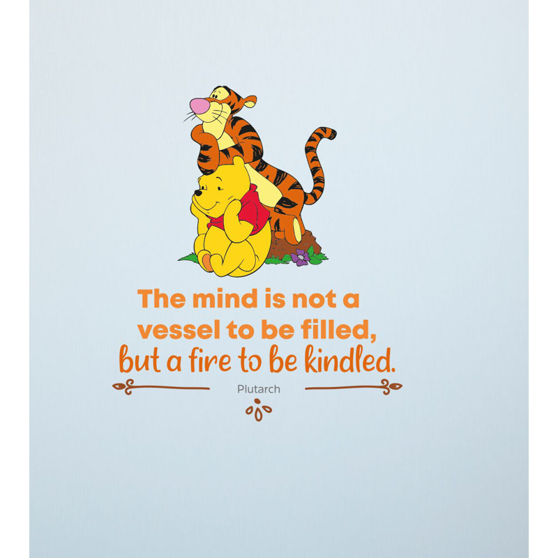 Design With Vinyl Be Kindled Pooh Tigger Life Quote Vinyl Wall Decal Wayfair
