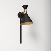 mid century modern plug in sconce