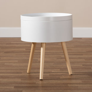 Audie Mid-Century Modern Wood Nightstand by Wrought Studio