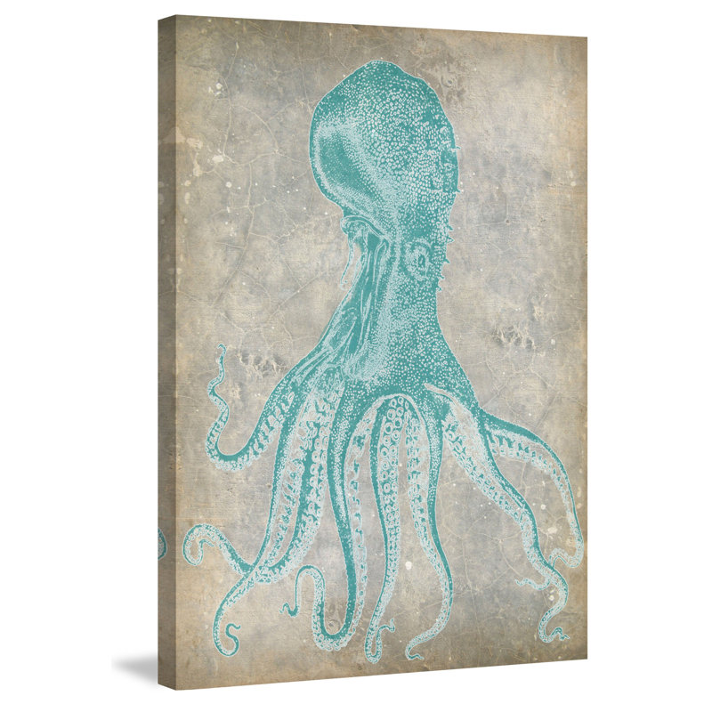 Marmont Hill Spa Octopus Ii Painting Print On Wrapped Canvas