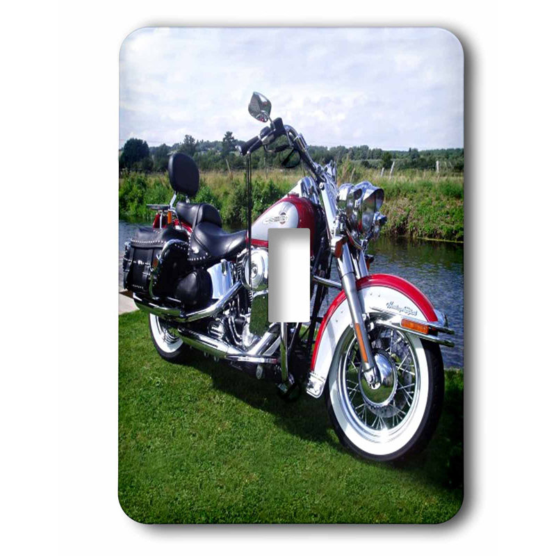 3drose Flstc Fat Boy Motorcycle 1 Gang Toggle Light Switch Wall Plate Wayfair