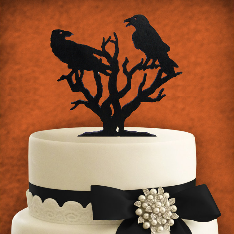 Amonogramartunlimited Surmatelas A Gateaux En Bois Oiseau D Halloween Wayfair Ca