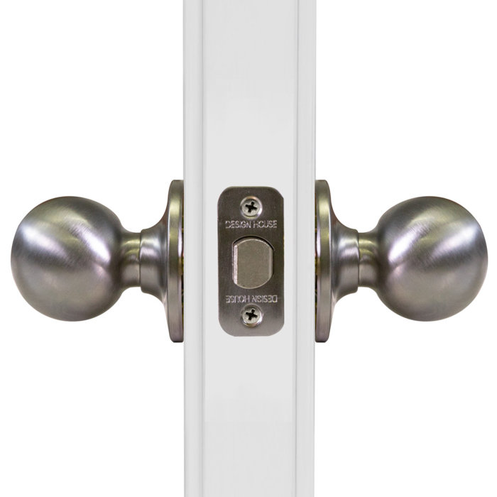 Design House Ball Passage Door Knob With Round Rosette Wayfair Ca