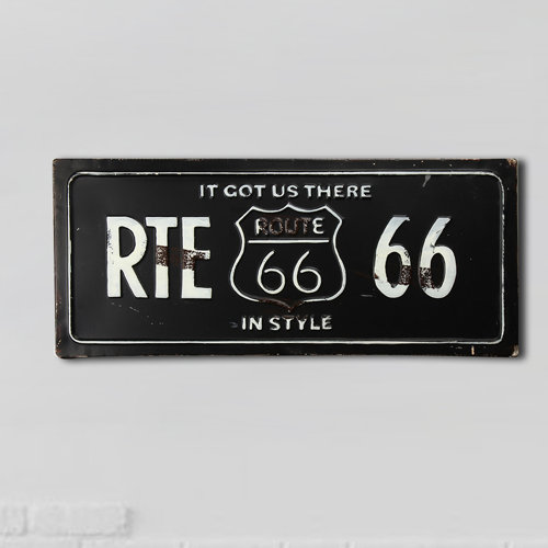 Adecotrading Route 66 Wall Décor Reviews Wayfair Adecotrading Route 66 Wall Décor