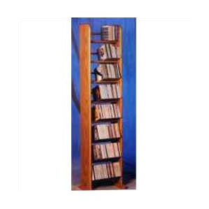 800 Series 208 CD Backless Dowel Multimedia Storage Rack by Wood Shed