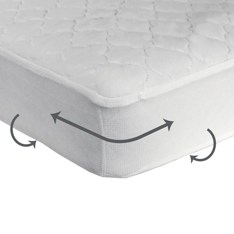 sealy waterproof crib mattress pad