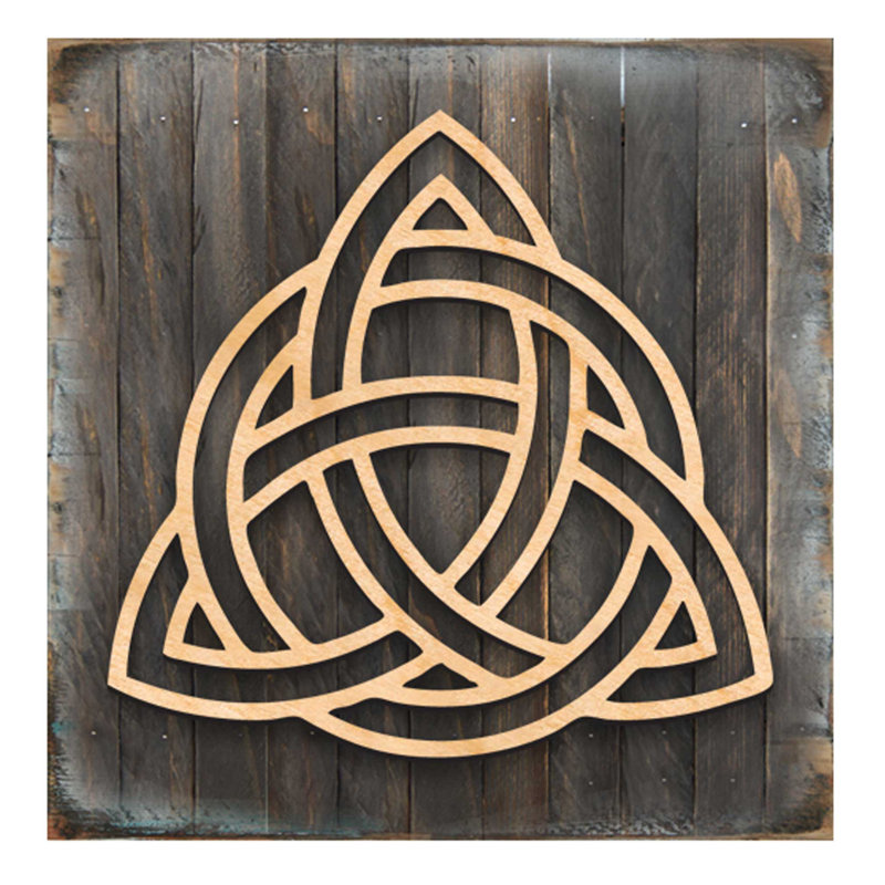 World Menagerie Spiral Symbol Celtic Wooden Block Wall Decor Wayfair Celtic Wooden Block Wall Decor