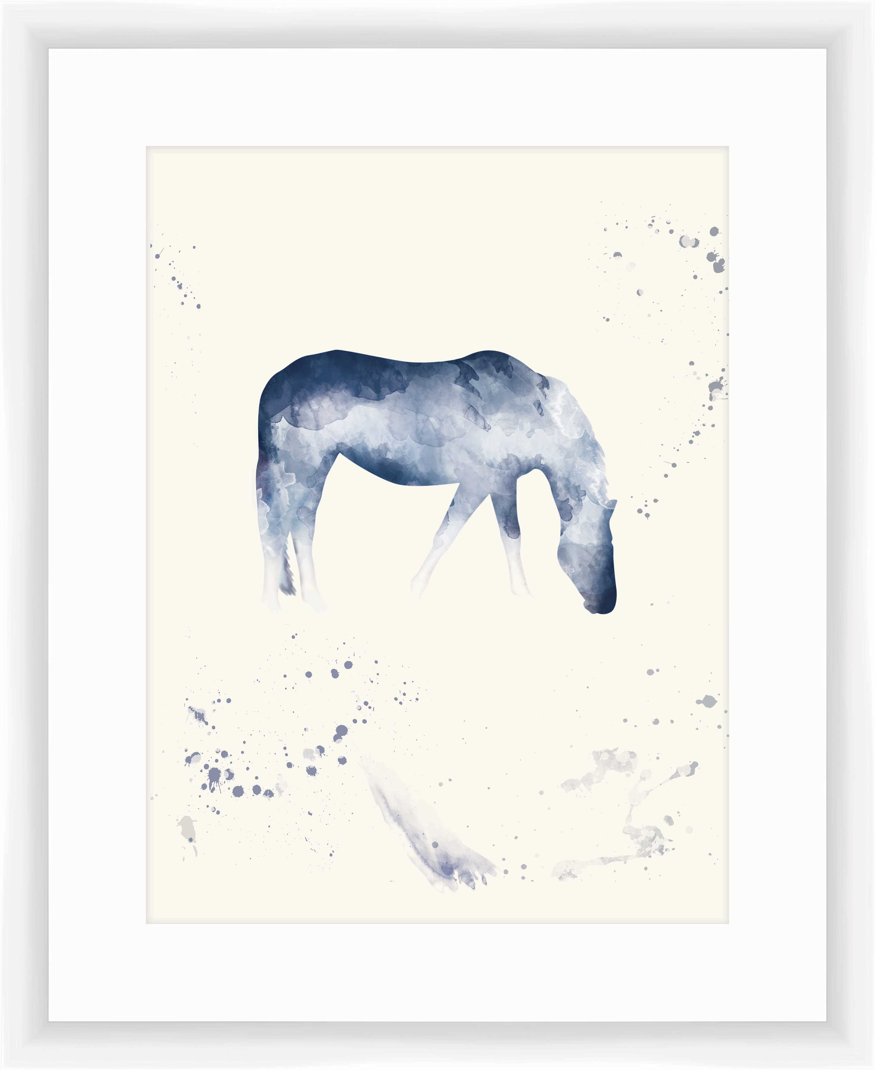 PTM Images Watercolor Horse II Framed Graphic Art & Reviews Wayfair