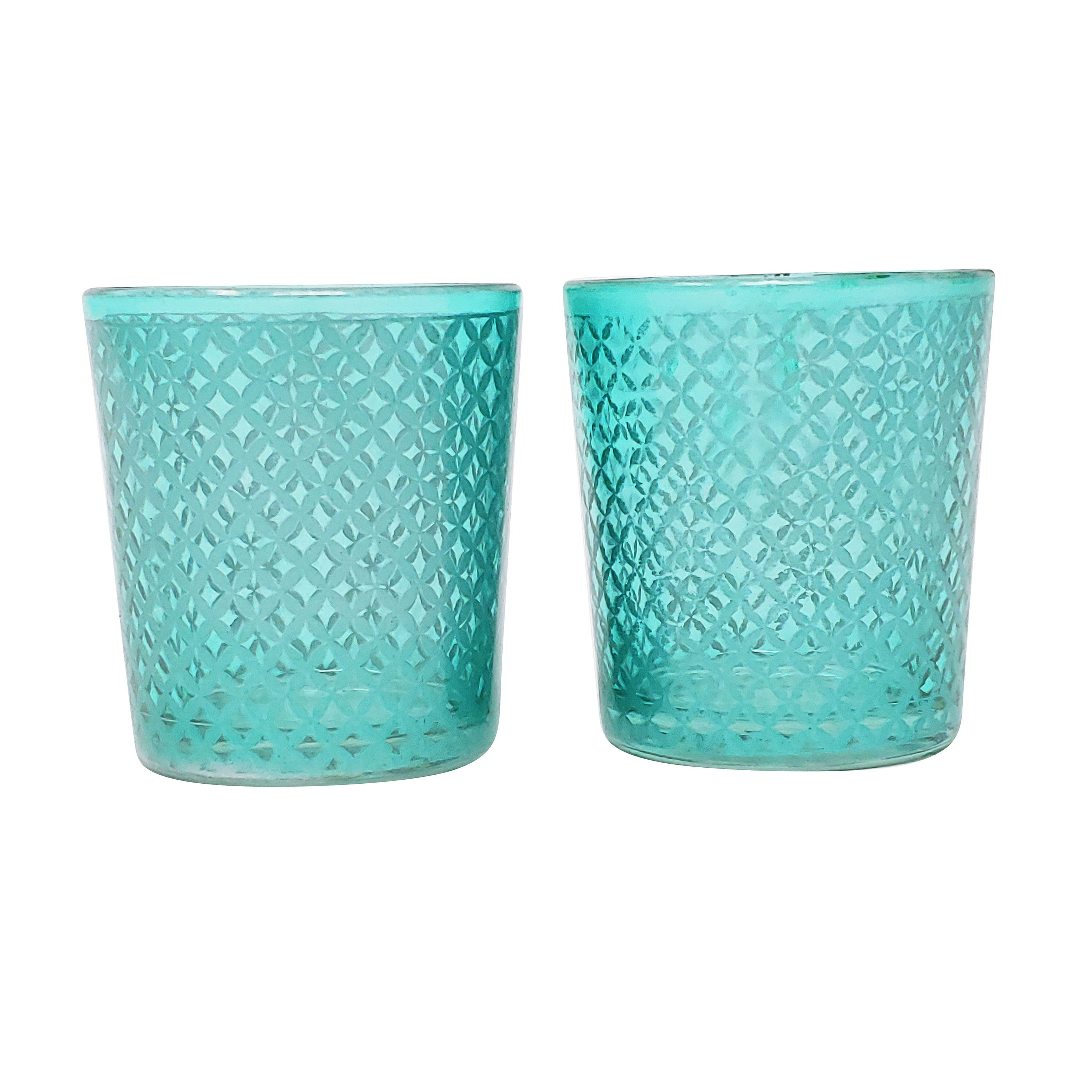 Charlton Home® Lattice Glass Votive Holder Wayfair