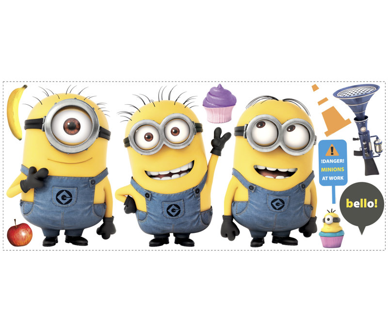 Wallhogs Despicable Me 2 Movie Minions Giant Wall Decal Wayfair