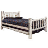 Antigo Laser Engraved Bronc Twin Standard Bed by Millwood Pines