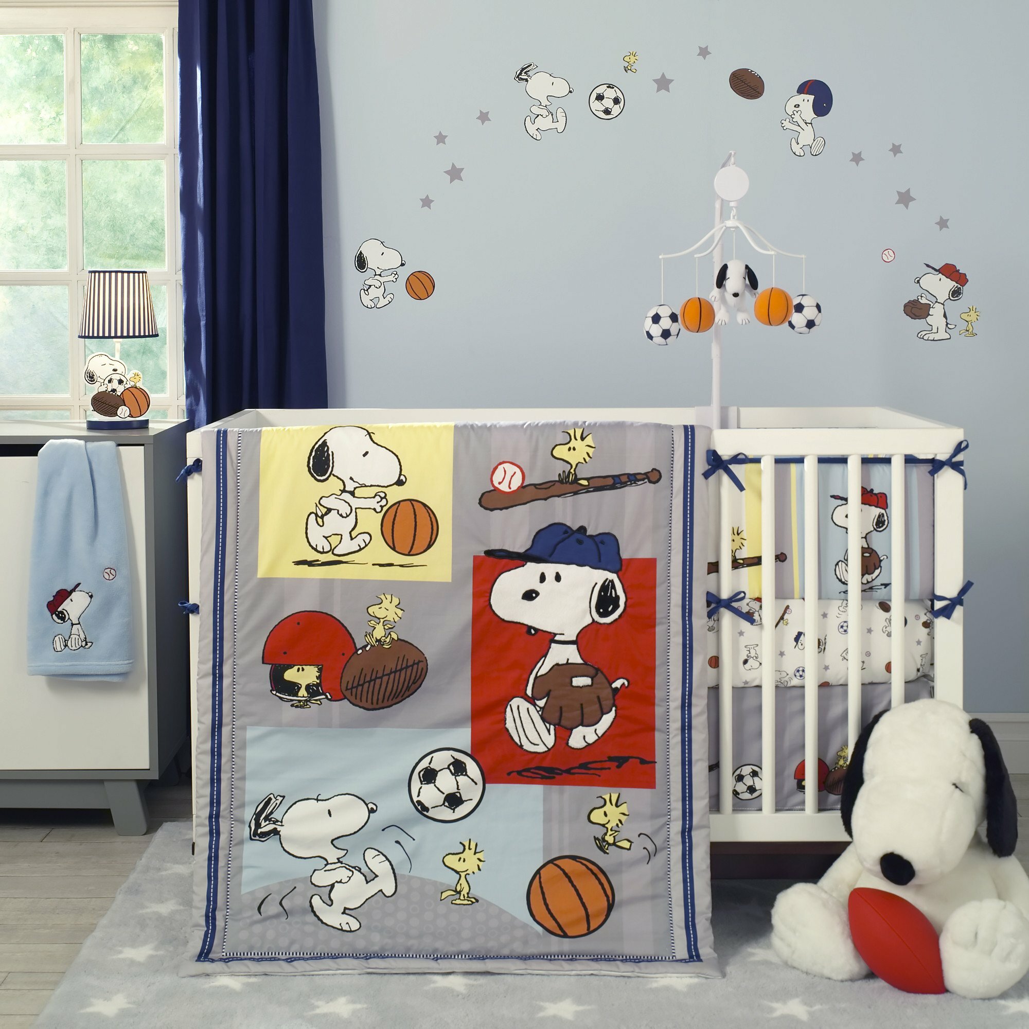 lambs and ivy sports crib bedding