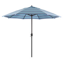 Sunbrella striped patio umbrella Outlet