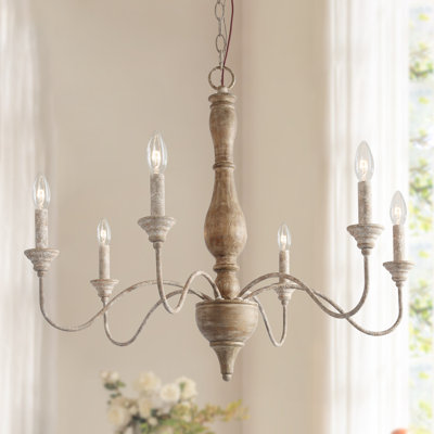 Marcus 6 - Light Candle Style Classic Chandelier
