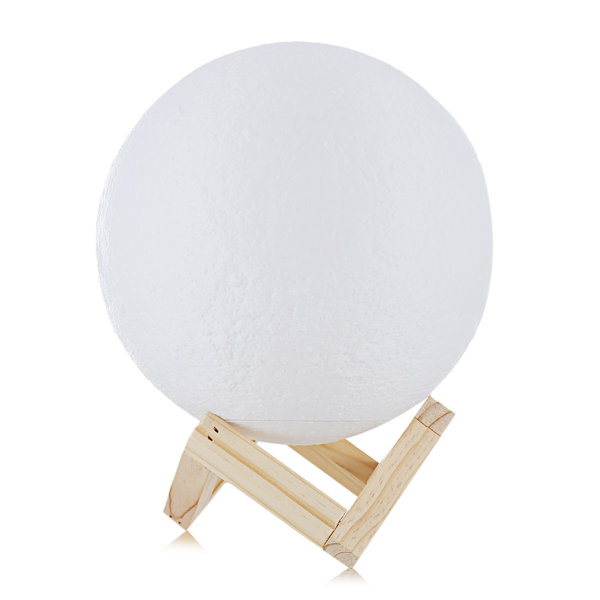 Langria Rechargeable 3d Print Moon Lamp Touch Switch Night Light
