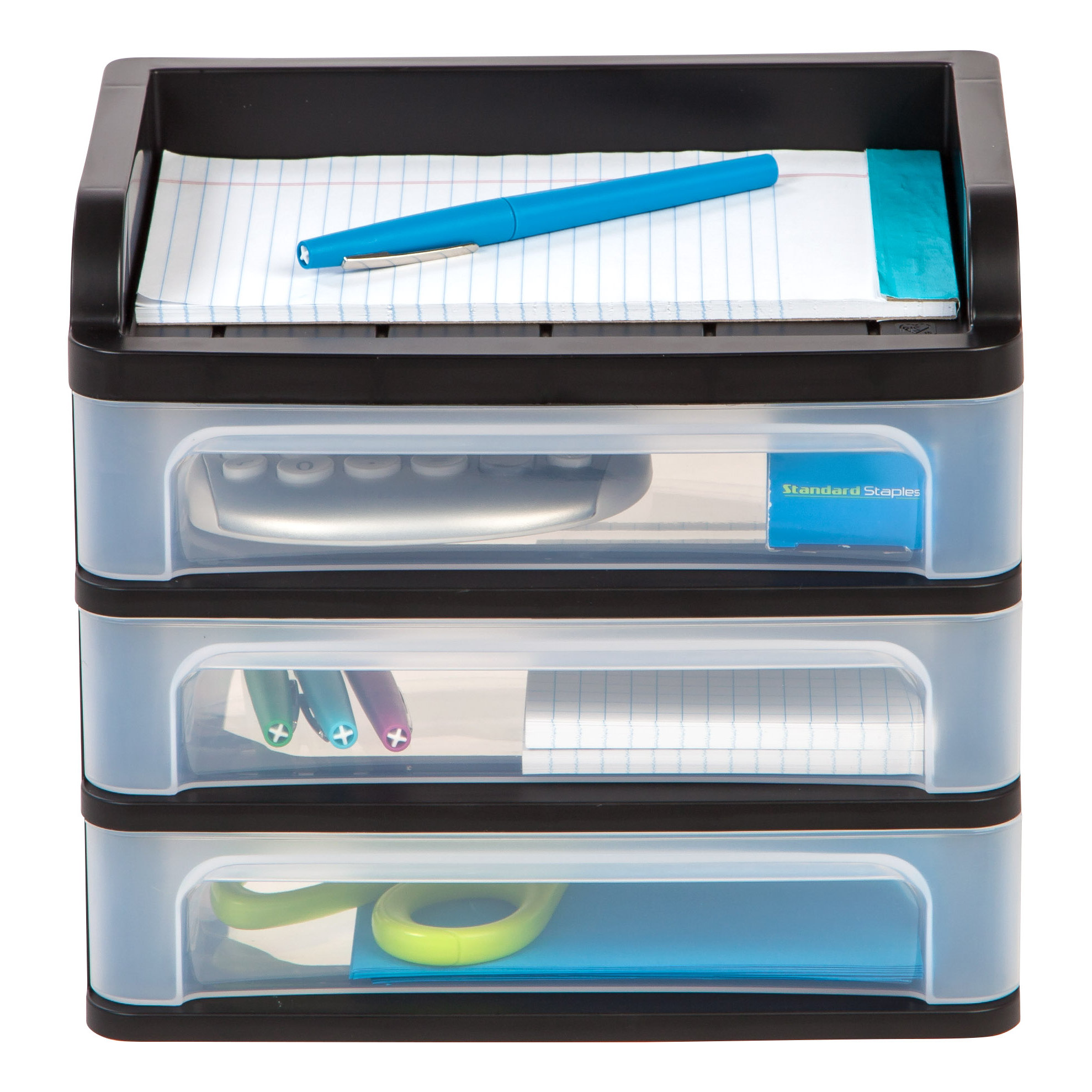 IRIS 3 Drawer Small Desktop Organizer & Reviews Wayfair