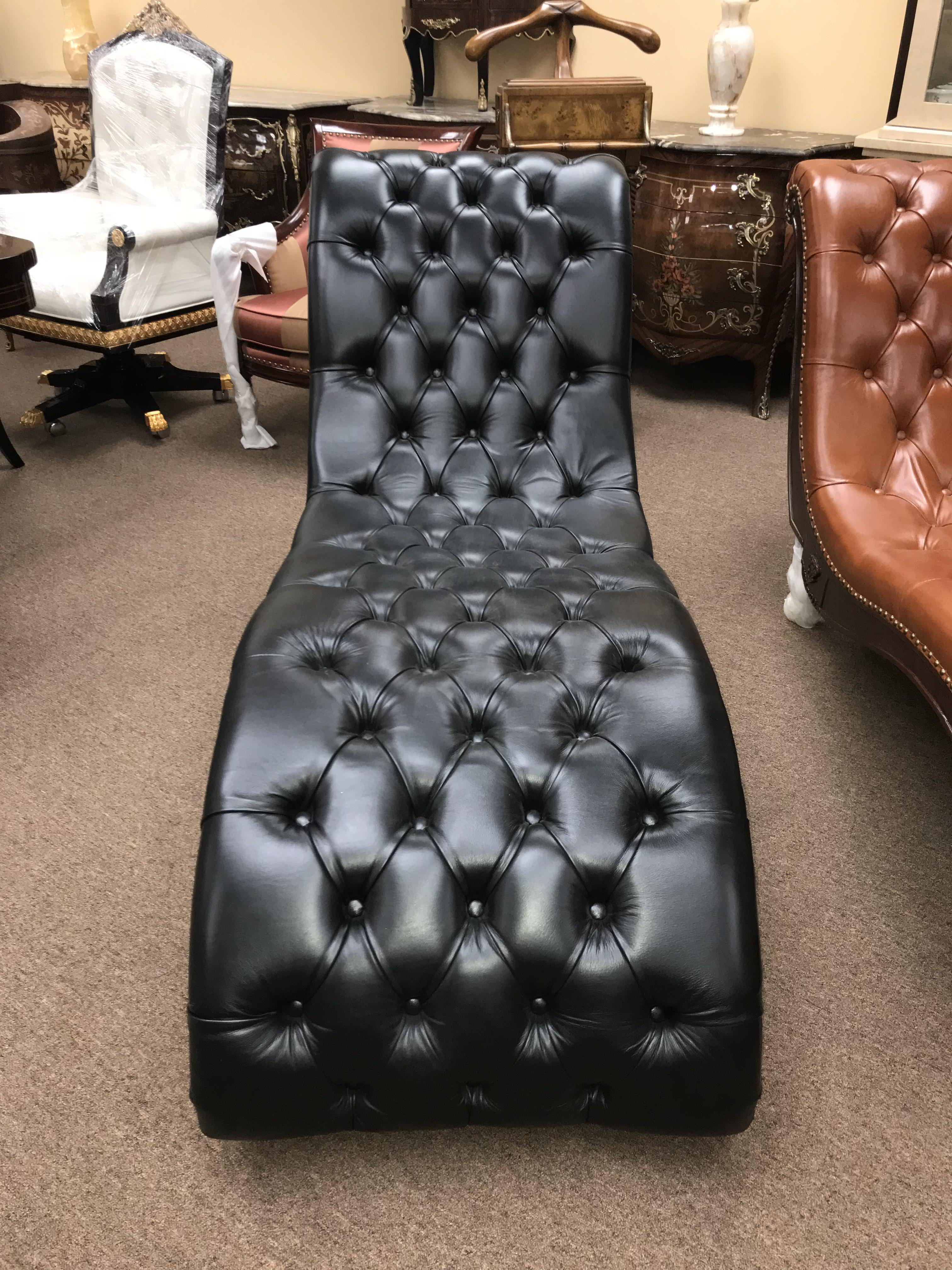 best chaise lounge on Canora Grey Paul Leather Chaise Lounge Wayfair