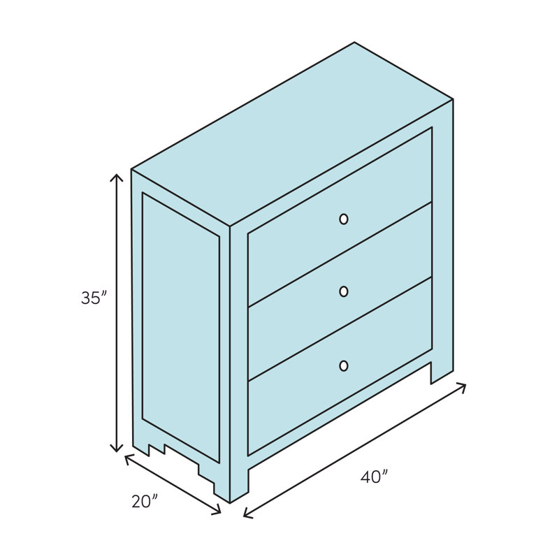 darley 3 drawer dresser