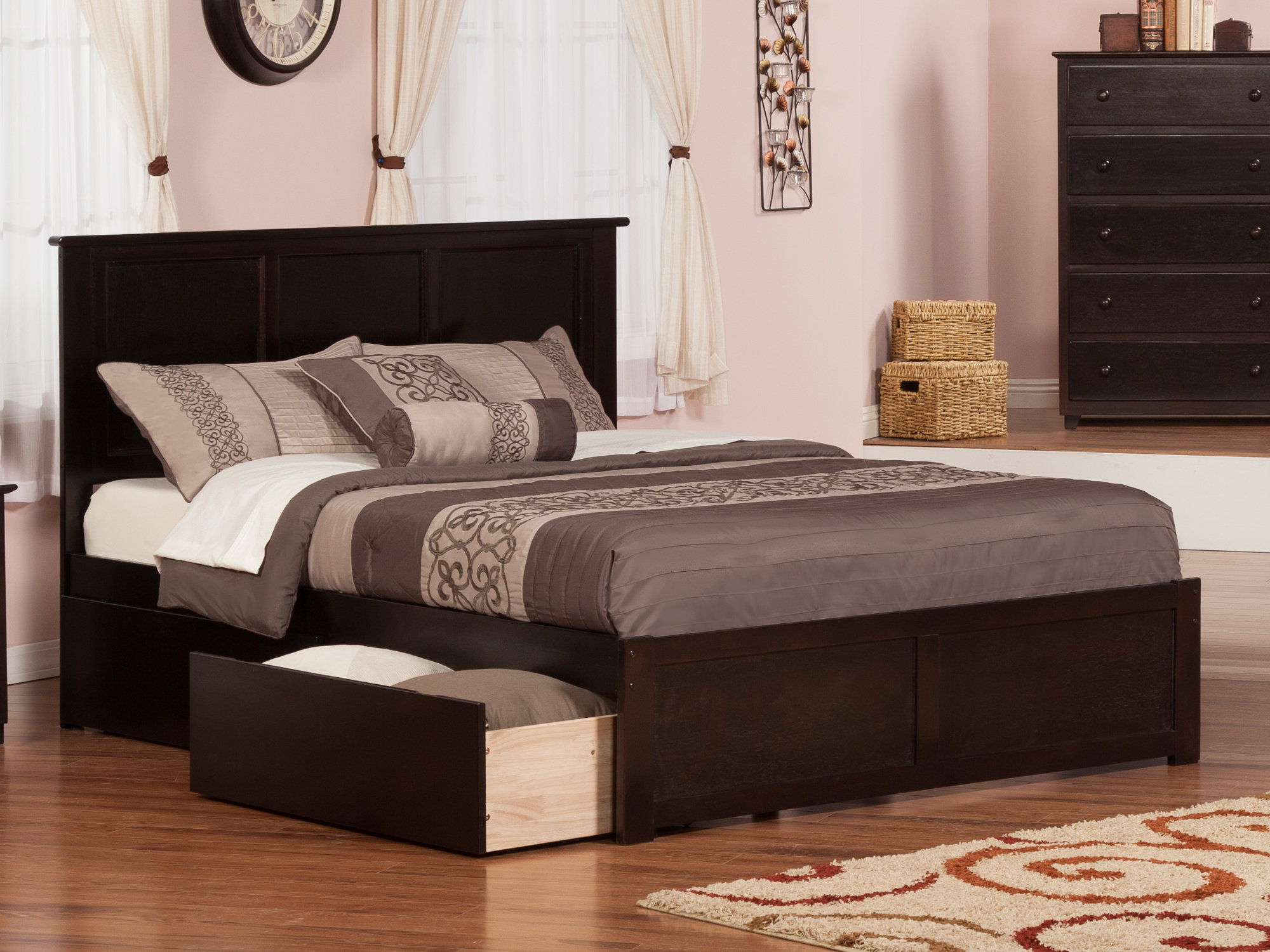 Red Barrel Studio Bushey King Solid Wood Storage Platform Bed Reviews Wayfair