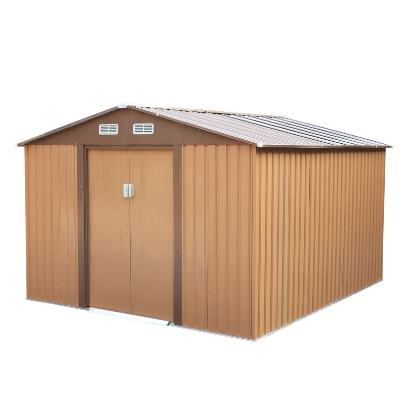 JAXSUNNY 9 ft. W x 10 ft. D Metal Storage Shed