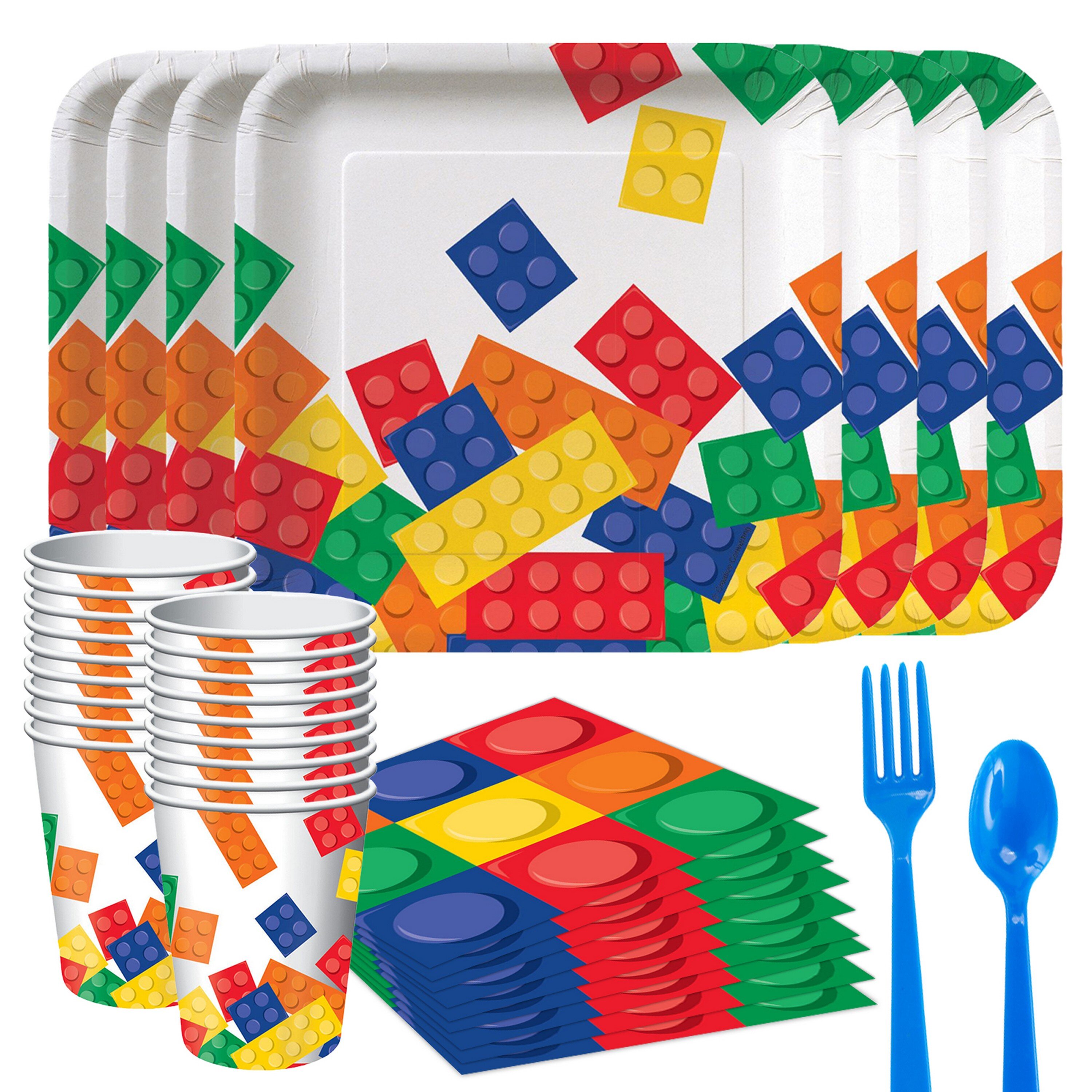 The Holiday Aisle® Block Snack Party Supplies Kit for 24 Guests | Wayfair