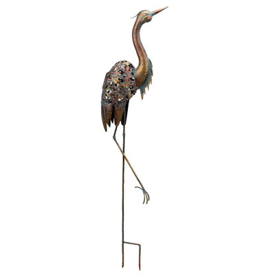 Solar Bird Stake - Heron