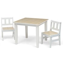 4 Chairs Included Natural/Primary Delta Children Kids Chair Set and Table 