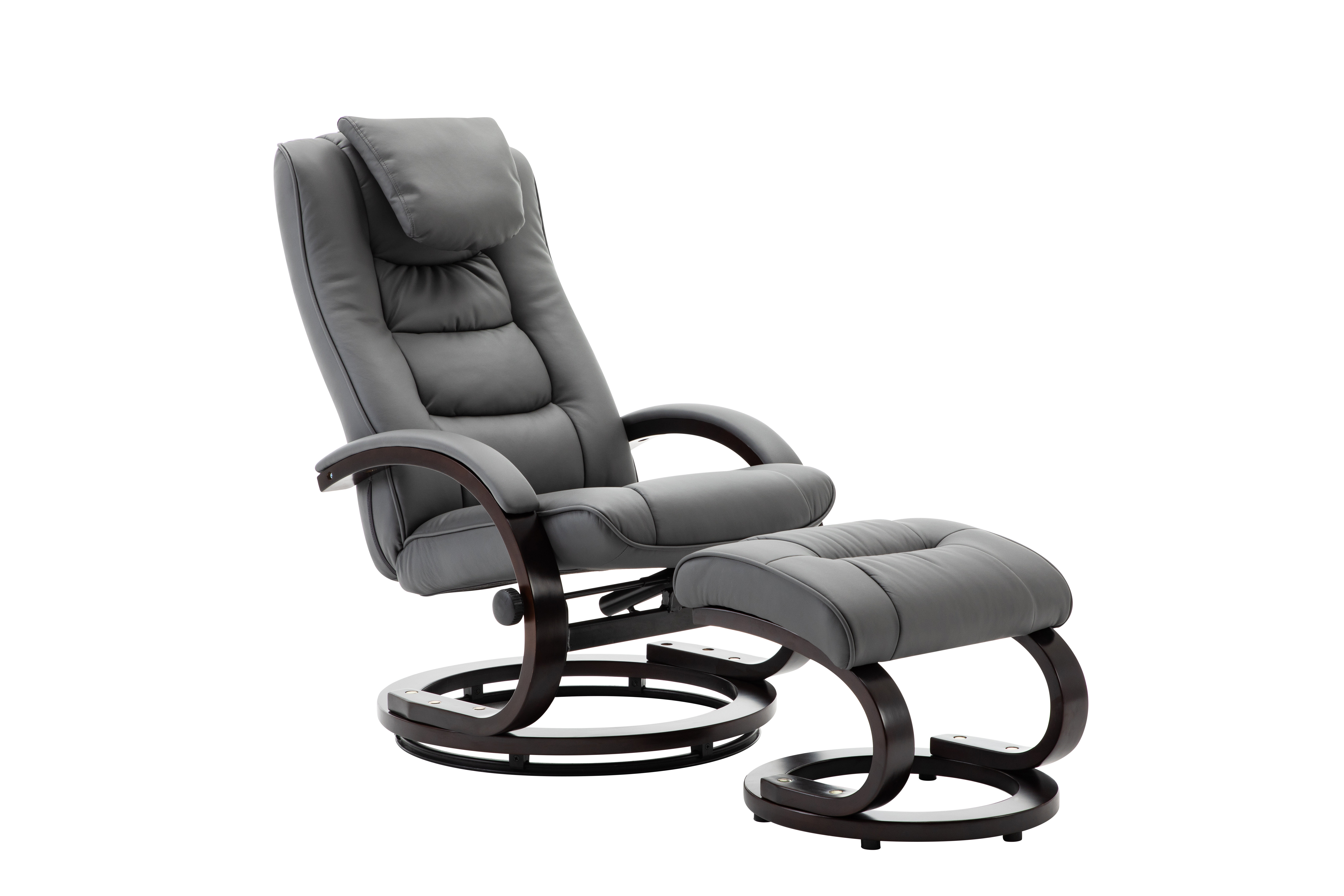 faux leather swivel rocker recliner