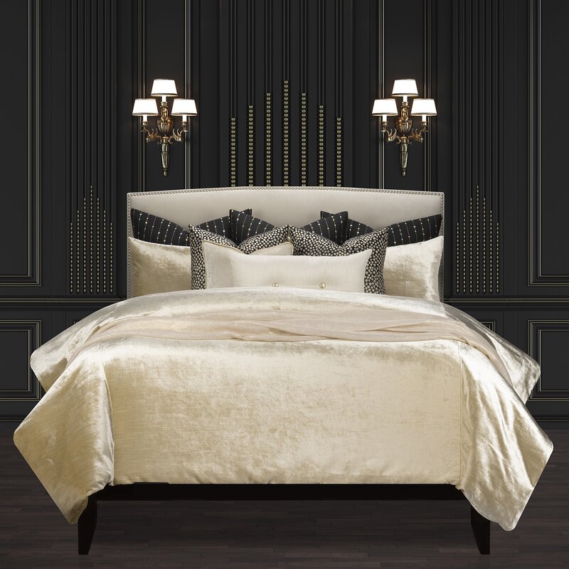 F Scott Fitzgerald Golden Hours Velvet Duvet Cover Insert Set