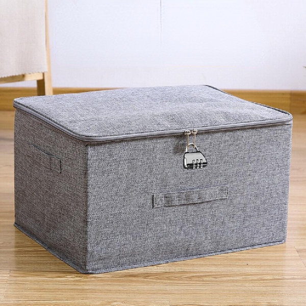 UNDERBED STORAGE SOLUTION CLOTHES COVER CHEST TOY LAUNDRY WARDROBE BAG WITH ZIP 