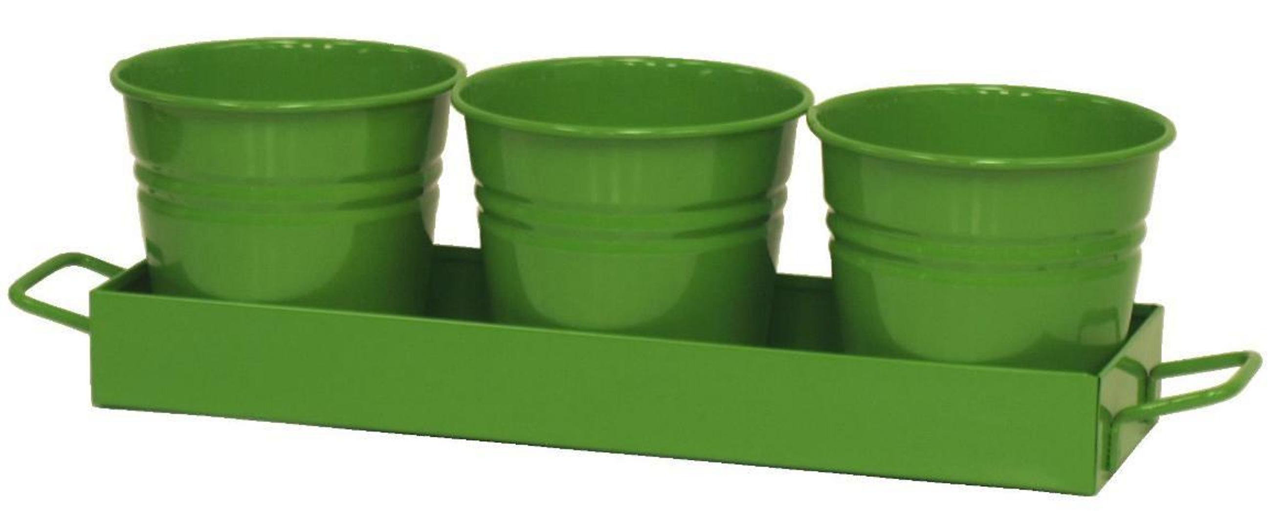 August Grove® Verdugo 4Piece Galvanized Steel Pot Planter & Reviews