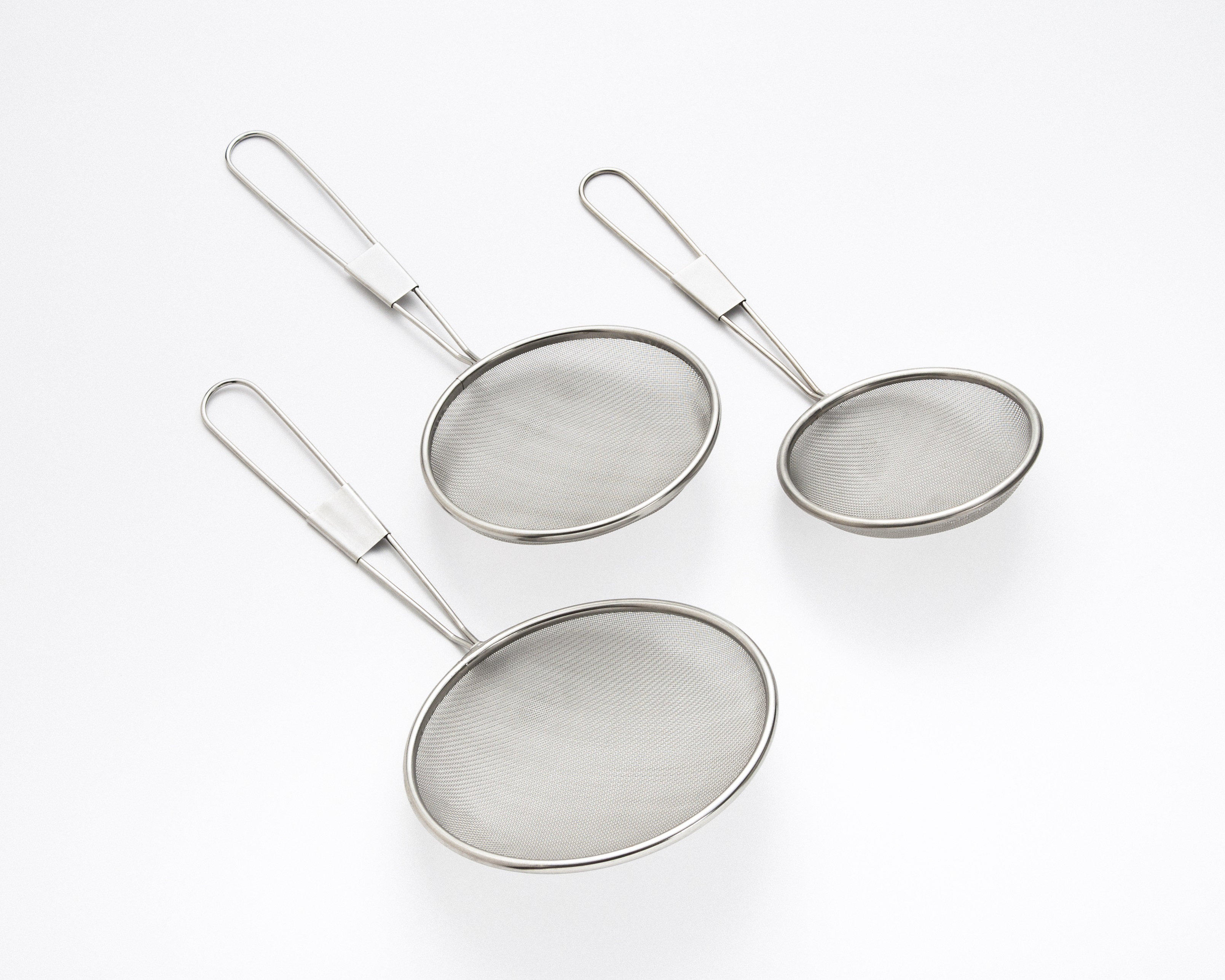 Cook Pro 3 Piece Stainless Steel Mesh Strainer Set Reviews Wayfair