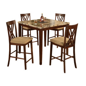 Lewistown Counter Height 5 Piece Dinette Set by Red Barrel Studio