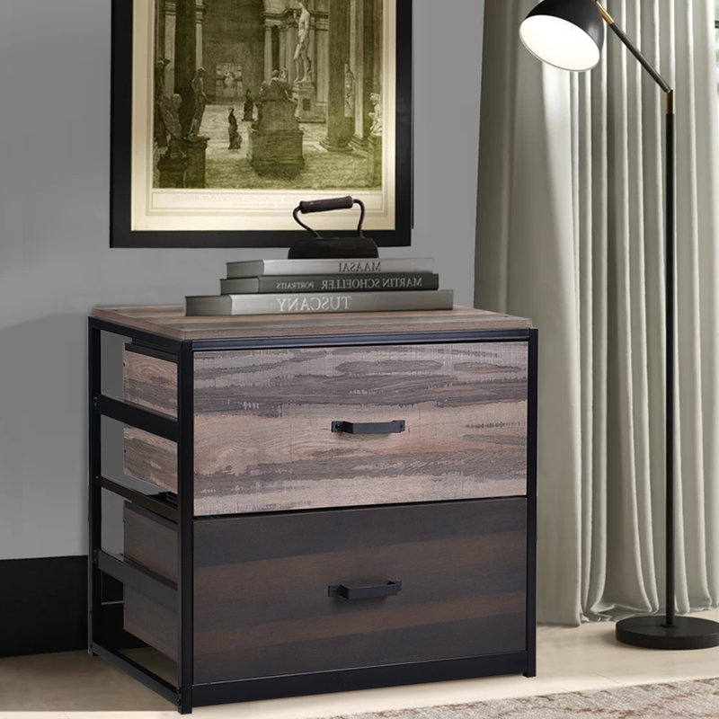 17 Stories Doory Home Office 2 Drawer Lateral Filing Cabinet Wayfair
