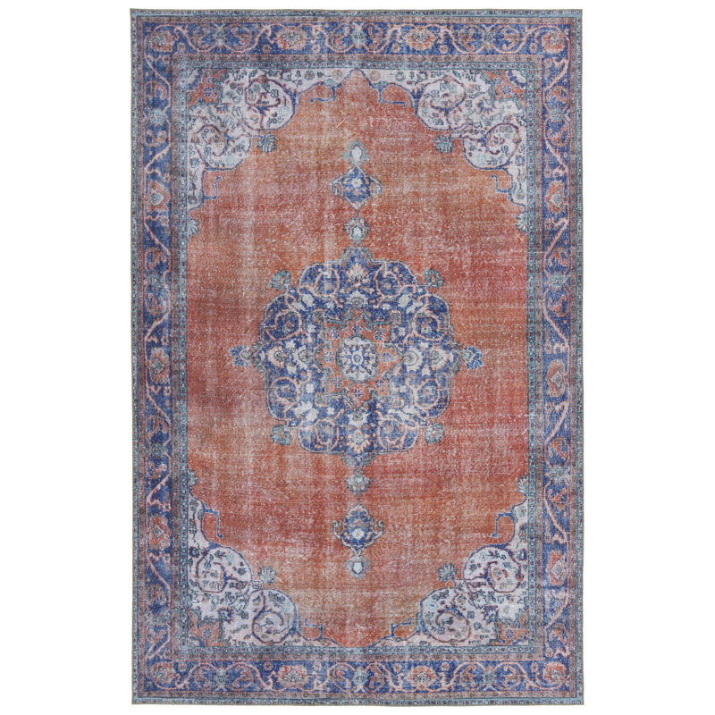 Bungalow Rose Olinger Paprika Indoor Outdoor Area Rug Reviews Wayfair