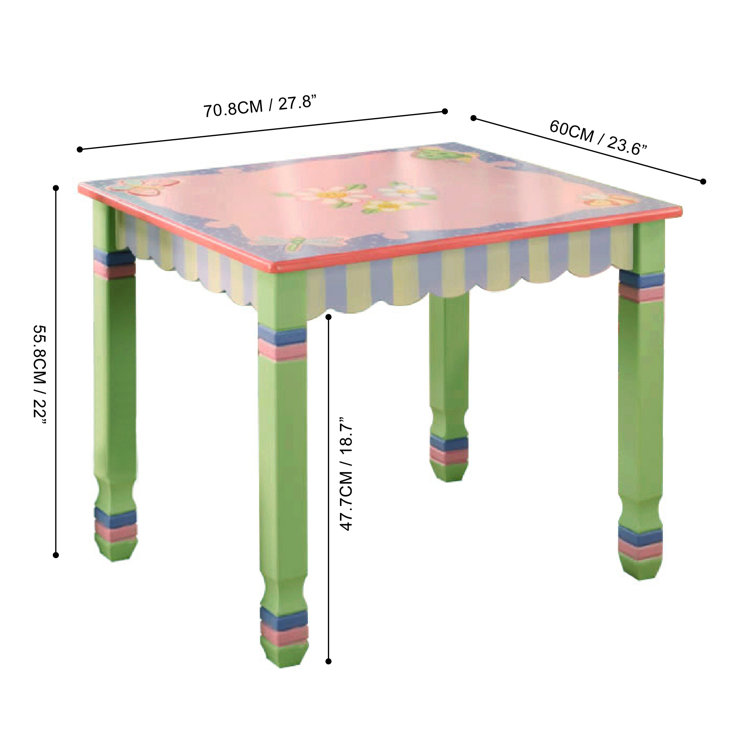 Magic Garden Kids Rectangular Play / Activity Table