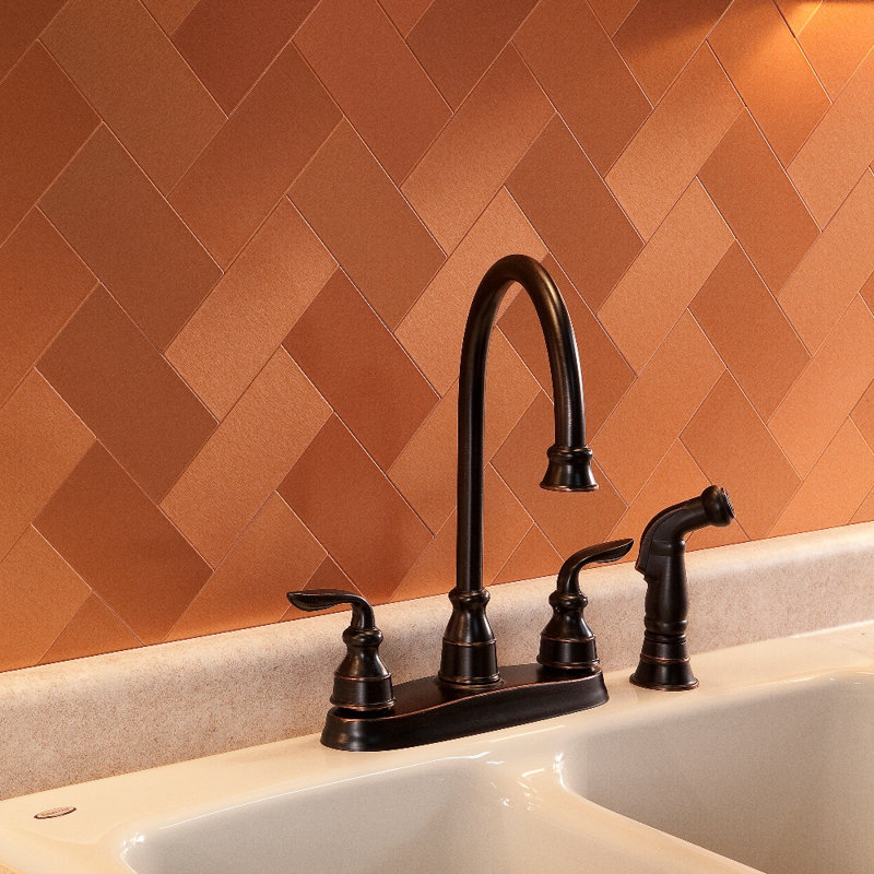 Aspect Short Grain 3 X 6 Metal Peel Stick Subway Tile Kit Reviews Wayfair