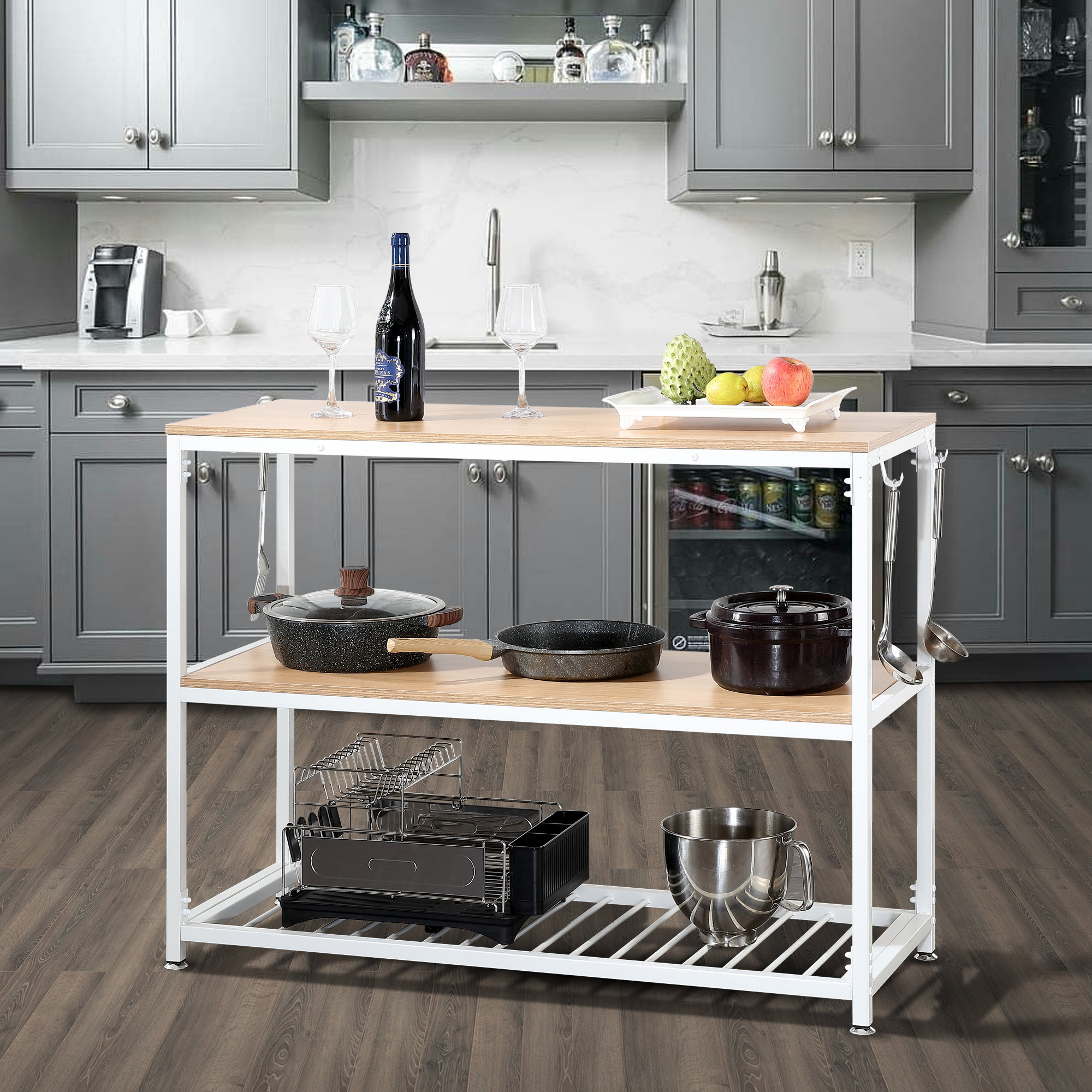 Wade Logan® Swagger 47.2'' Wide Rolling Kitchen Island & Reviews Wayfair
