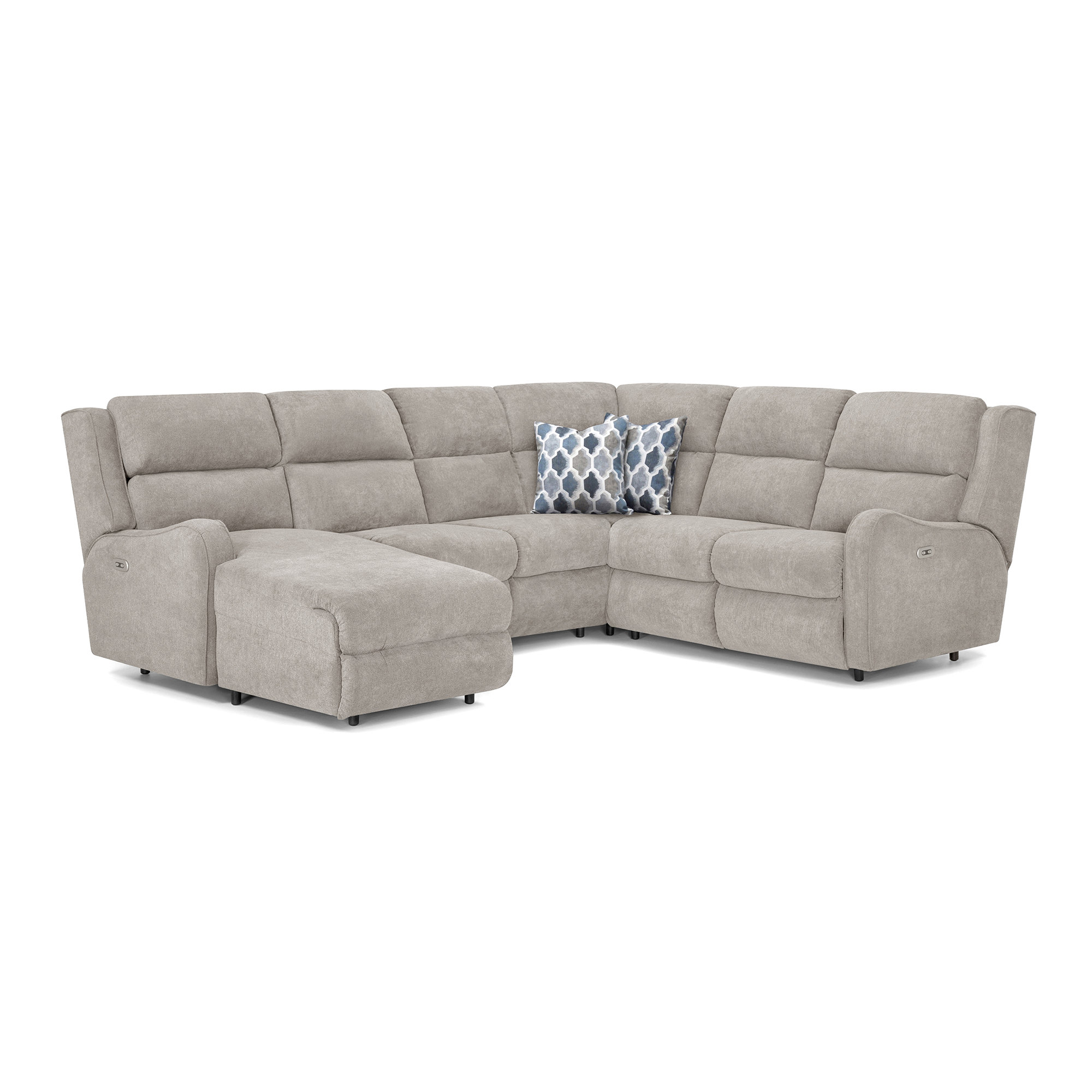 Red Barrel Studio Angele 120 Left Hand Facing Modular Reclining Sectional Wayfair