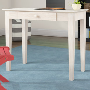 Go to store & view more images Wingate Unfinished Parawood Writing Desk by Beachcrest Home