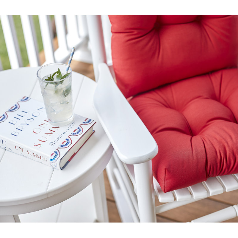 Wayfair Basics Indoor Outdoor 2 Piece Rocking Chair Cushion Set Reviews Wayfair