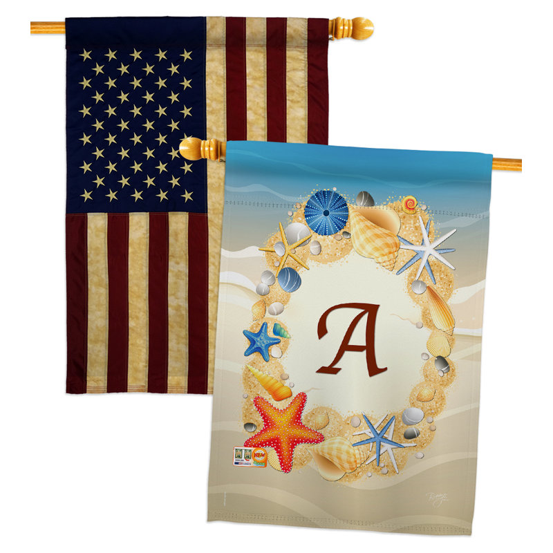 Breeze Decor Summer U Initial 2 Sided Polyester 40 X 28 In House Flag Wayfair