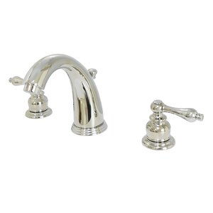 Victorian Widespread Bathroom Faucet with Drain Assembly