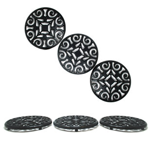 Cast Iron Decorative Trivet Set Of 3